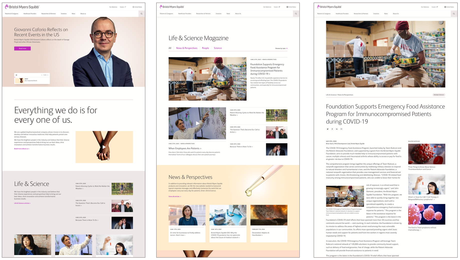 The redesigned site launched in fall 2020.